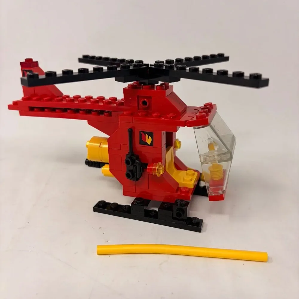 Lego 6685 Classic Town Helicopter FIRE COPTER 1 w/Instructions - 97% Complete